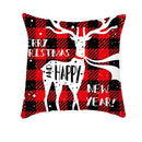 GobekUsa Christmas Cushion Cover 45x45cm Xmas Pillowcase for Sofa - Happy New Year 2023