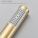 GobekUsa Brushed Gold Round Hand Shower - Stainless Steel Bathroom Nozzle Sprayer