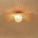 GobekUsa Bamboo Pendant Chandelier for Dining Room | Japanese Style Ceiling Lamp