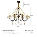 GobekUsa Crystal LED Chandelier Living Room Luxury Lighting E14 Pendant Lamparas