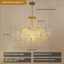 GobekUsa Crystal Chandelier Light: French Modern Luxury for Living Room, Dining Room, Bedroom