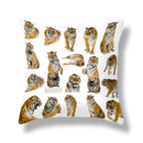 GobekUsa Brave Tiger Pattern Print Pillowcase, Super Peach Skin Cushion Cover