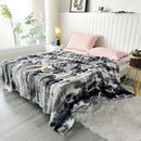 GobekUsa Cozy Gradient Bubble Fleece Throw Blanket, Plush All-Season Nap Blanket