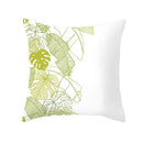 GobekUsa Autumn Maple Leaves Pillow Cases Short Plush Cushion Cover Sofa Pillowslip
