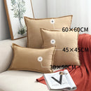 GobekUsa Houndstooth Cushion Cover 30x50cm Black and White Bow Waist Pillow Case