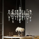 GobekUsa Crystal Chandelier Ceiling Pendant Light for Living Dining Bedroom Home Lighting