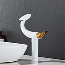 GobekUsa Black Gold Brass Bathroom Faucet Mixer Sink Tap Deck Mounted Chrome Gray