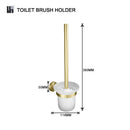 GobekUsa Brushed Gold Brass Bathroom Accessories Set: Hand Towel Bar, Toilet Paper Holder, Robe Hook