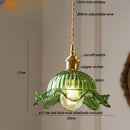GobekUsa Amber Glass LED Pendant Light Modern Nordic Hanging Lamp