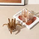 GobekUsa Glass Petal Candle Holder for Home Decoration and Storage