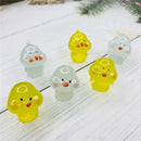 GobekUsa Chick Doll Figurines Miniature Fairy House Decor Hen Luminous Animals Statue