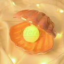 GobekUsa Ceramic Shell LED Night Light for Bedroom and Living Room