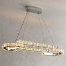 GobekUsa Crystal LED Pendant Lights Chrome Steel Modern Luxury Fixtures