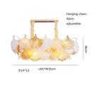 GobekUsa Ginkgo Art Deco Dimmable Chandelier for Dinning Room