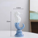 GobekUsa Cartoon Seahorse Ceramic Statue for Home Decoration