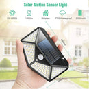 GobekUsa 100LED Solar Powered Outdoor Wall Lamp with PIR Motion Sensor