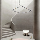 GobekUsa LED Square Sensor Chandelier for Living Room Lighting
