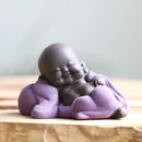GobekUsa Ceramic Maitreya Buddha Statue Tea Sculpture Figurine Craft Display Ornament