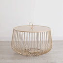 GobekUsa Gold Pumpkin Coffee Table for Modern Living Room Décor