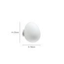 GobekUsa Glass Egg Wall Sconces Lamp Ceiling Light with E27 Led Bulb