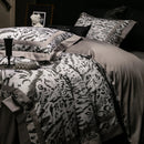 GobekUsa 1000TC Egyptian Cotton Zebra Print Bedding Set with Duvet Cover, Sheet, Pillowcases