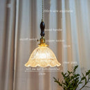 GobekUsa Japanese Style Green Glass LED Pendant Chandelier for Home Decor