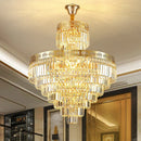 GobekUsa Crystal Duplex Chandelier for Luxury Hollow Living Room Décor