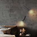 GobekUsa Black Adjustable LED Pendant Chandelier for Bedroom, Kitchen, Living Room
