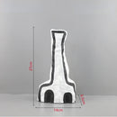 GobekUsa Abstract Geometric Eye Pattern Vase Resin Handicraft Room Decoration
