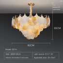 GobekUsa Crystal Chandelier Shell Lamp: Luxury Nordic Design for Living Room, Bedroom, Hall