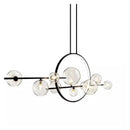 GobekUsa Bubble Glass Chandelier LED Dining Table Spherical Lighting