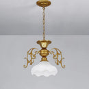 GobekUsa Industrial Loft Chandelier with Glass Lampshade Lighting Fixture
