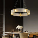 GobekUsa Gold LED Chandelier for Luxe Living Room Lighting