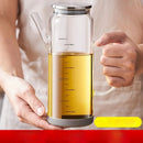GobekUsa Glass Condiment Bottle Set for Kitchen Seasonings and BBQ, 3-Piece