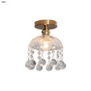 GobekUsa Crystal Glass LED Ceiling Lamp Modern Luxury Interior Lighting Fixture