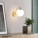 GobekUsa Glass Ball Wall Light: Modern Nordic Living Bedroom Sconce Fixture