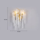 GobekUsa Crystal Branch Chandelier: Elegant French Style Ceiling Light for Living & Dining Room