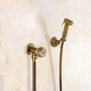 GobekUsa Antique Bronze Douche Bidet Sprayer Set with Copper Valve - Jet Shower Head