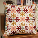 GobekUsa Ethnic Flower Elephant Pillowcase, Hand-Embroidered Boho Cushion Cover
