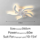GobekUsa Dimmable Ceiling Fan Lights with Remote Control for Living Children's Bedroom Dining Room