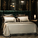 GobekUsa 200S Embroidery Egyptian Cotton Bedding Set - Queen King Linens
