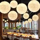 GobekUsa Cream Moon LED Pendant Chandelier: Modern Living Room Kitchen Bedroom Lighting