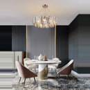 GobekUsa LED Leaf Chandelier: Modern Living Room Decor Lighting for Duplex Rotating Stairs