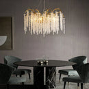 GobekUsa Crystal Wistaria Ceiling Chandelier - Artistic Branch Design Pendant Lighting for Home Decor