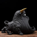 GobekUsa Cartoon Cow Ceramic Ashtray Home Decoration Gift for Boyfriend