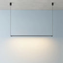 GobekUsa Black Dimmable Led Linear Pendant for Dining Room Chandelier