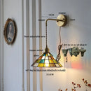 GobekUsa Clear Flower Acrylic LED Wall Lamp: Copper Modern Nordic Stair Light