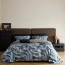 GobekUsa 100s Egyptian Cotton Printed Bedding Set with Sheet, Duvet Cover, and Pillowcase
