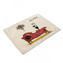 GobekUsa Black Cat Linen Placemat Set for Dining Table & Kitchen Decor