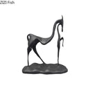 GobekUsa Cast Iron Horse Sculpture Modern Desk Decor Minimalist Room Artistic Craft Figurine